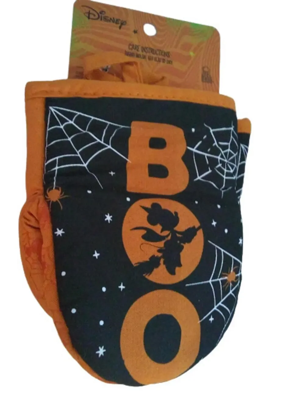 Disney Silicone Mini Oven Mitts Halloween Witch Minnie Mouse 2-Pack New